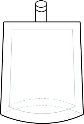 spout pouch line art